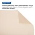 thumbnail image 4 of Unique Bargains Flower Wrapping Fog Paper 22.8x22.8 Inch Waterproof Floral Wrapping Paper Misty Pink 20 Pcs, 4 of 7