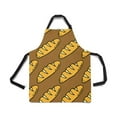 thumbnail image 2 of ASHLEIGH Funny Bread Doodle Pattern Food Theme Kitchen Apron Mens and Womens Bib Apron Adjustable with Pockets for Cooking Baking Gardening, 2 of 2