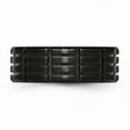 thumbnail image 3 of Stainless Steel 8mm Black IP-plated Grooved & Brushed Band Size: 7; for Adults and Teens; for Women and Men, 3 of 6