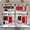 Red Black, variant on Red Kitchen Curtains Tiers and Valances Set 3 Piece for Windows Grey and Black Kitchen Window Curtains Set,Geometric Modern Art Valances for Living Room(36" Tiers Set)