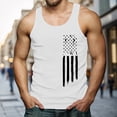 thumbnail image 2 of Ierhent Patriotic Tank Tops for Men Men's Tech Stretch Tank T-Shirt(Y-White,XXL), 2 of 4