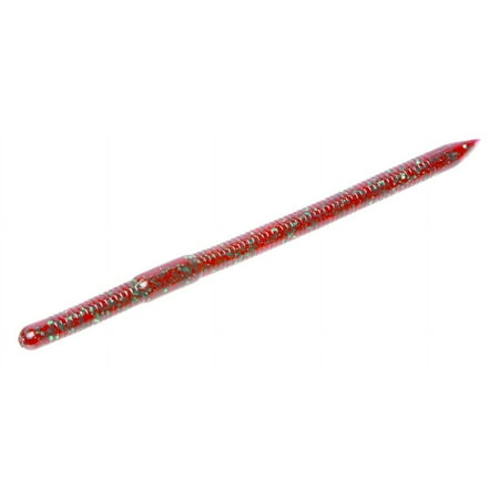 Zoom 124021-SP Magnum Swamp Crawler Finesse Worm 6 1/2 15Pk Red Bug