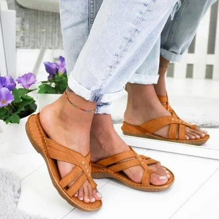 

Sandals for Women Flat Womens Flip-Flop Thong Casual Summer Beach Shoes