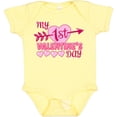 thumbnail image 3 of Inktastic My First Valentine's Day with Pink Heart and Arrow Boys or Girls Baby Bodysuit, 3 of 5