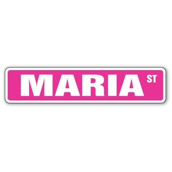 SignMission D-9-SS-MARIA 2 x 9 in. Childrens Name Room Street Sign Decal - Maria