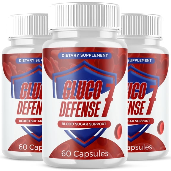 Gluco Defense 7 Blood Balance Support Pills Advanced Formula Vitamin Supplement 180 Capsules