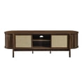 thumbnail image 6 of Media TV Stand Console Table, Walnut Brown, Wood, Living Dining Room Kitchen Cafe Bistro Hospitality Restaurant, Modern Contemporary, HB37740, 6 of 10