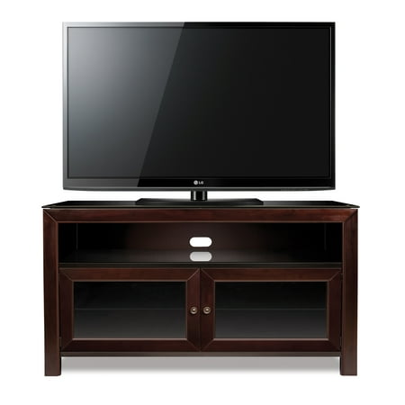 Bell'O - A/V Cabinet for Most Flat-Panel TVs Up to 55" - Deep Mahogany