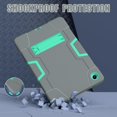 thumbnail image 4 of czcpp-Case for Galaxy Tab A9 Plus 11 Inch (SM-X210/X215/X216), Full Body Rugged Kids Case with Kickstand Heavy Duty Shockproof Drop-Proof Protection Cover for Samsung Galaxy Tab A9+ 2023 (Gray Mint), 4 of 4