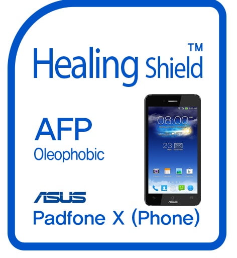 Healingshield Screen Protector Oleophobic AFP Clear Film for Asus Mobile Padfone X (Phone) [2pcs]