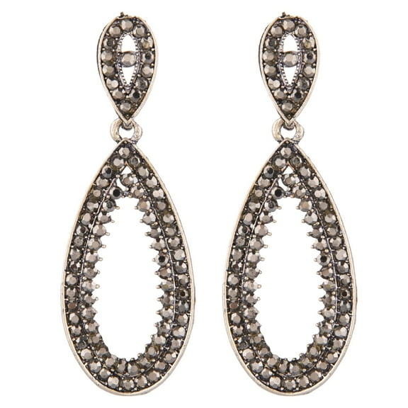 Efulgenz Indian Oxidized Jewelry Boho Vintage Tribal Beaded Charms Jhumka Jhumki Hook Earrings for Women (Style 2)