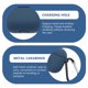 thumbnail image 2 of Funda protectora para auriculares inalámbricos 1pc Compatible para AirPODS4 (azul oscuro), 2 of 5