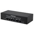 thumbnail image 1 of LYNEPAUAIO 4 In 2 Out Audio Switcher Audio Signal Selector Distributor Splitter Box with Banana Jacks Independent Control Switch for Home Stereo System, 1 of 7