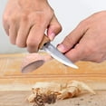 thumbnail image 5 of Wood Carving Knife for Whittling, Sloyd & Roughing - High Carbon Steel Blade, Ergonomic Ash Handle ET008, 5 of 7