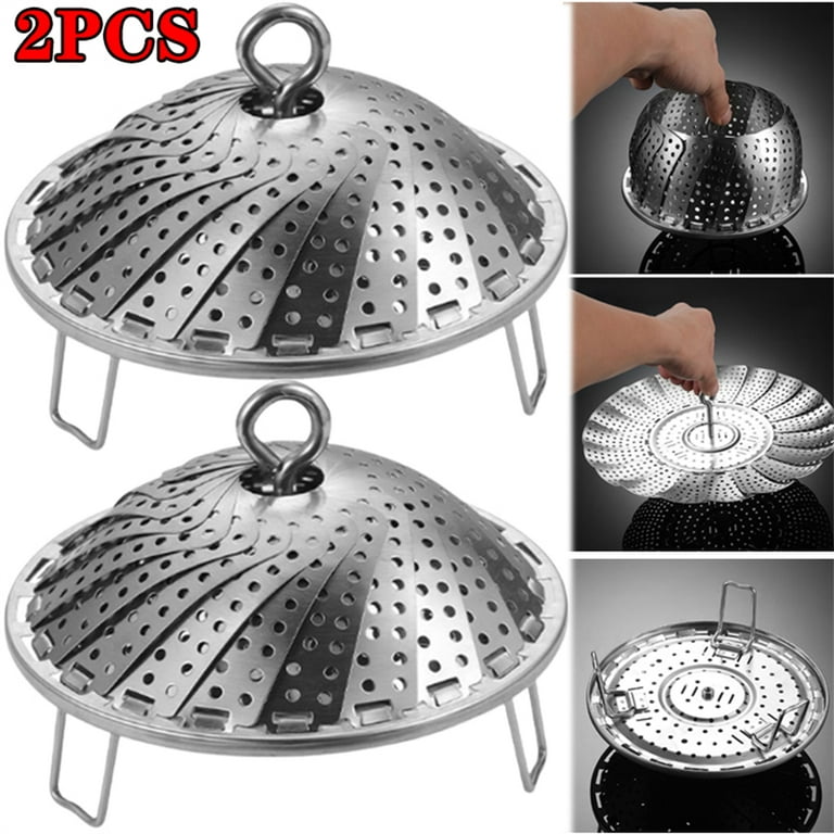 Stainless Steel Steamer Basket Thicken Food Steamer Basket for Steaming Sum  DuZ3