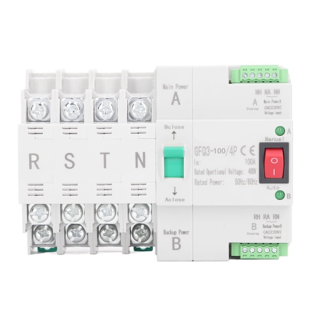 Interruptor de transferencia de energía, interruptor de transferencia automática de energía dual Interruptor de transferencia automática de energía dual Interruptor eléctrico Máxima confiabilidad