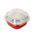 thumbnail image 1 of KitchenDance - Juego de sartenes desechables de postre con tapas, sartenes cuadradas de 4 x 4 pulgadas para hornear pasteles para hoteles, restaurantes, papel de aluminio resistente para h KitchenDance NA, 1 of 9