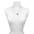 thumbnail image 3 of Delight Jewelry Silvertone Toucan - Love and Lock Charm Necklace, 18"+1", 3 of 4