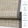 Keego No Drill Motorized Roman Shades Natural Fabric Rechargeable