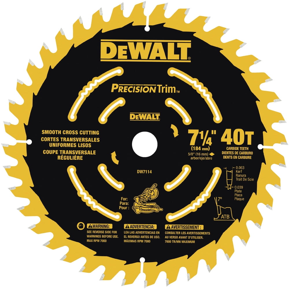 MITER SAW BLADE 71/4 IN 40T