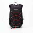 thumbnail image 2 of Mochila de senderismo compacta y plegable, ideal para acampar, caminar y andar en bicicleta. Negro, 2 of 8