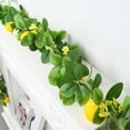 thumbnail image 5 of 6.56ft Artificial Lemon Garland, Summer Greenery Garland with Lemons and Flowers, Fruit Garlands Hanging Wreath for Front Door Wall Table Mantel Wedding Party Decor, 5 of 7