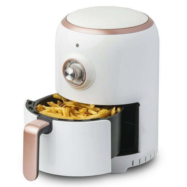 Aria 2Qt TeflonFree Ceramic Retro Air Fryer with Recipe Cookbook