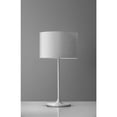 thumbnail image 3 of White on White Metal Table Lamp, 3 of 3