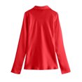 thumbnail image 5 of Kaemgyyd Long Sleeve Shirts for Women Satin Silk Casual Deep V Neck Tie Front Tops Solid Trendy Loose Going out Blouses, 5 of 5