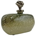 thumbnail image 4 of Bergamo Art 12 Inch Wide Handmade Aluminum and Glass Bottle Sculpture in Gold, 4 of 4