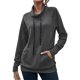 thumbnail image 1 of Worallymy - Sudadera de punto con cuello alto y manga larga a rayas para mujer con cordón Worallymy JD735906133, 1 of 6