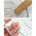 thumbnail image 6 of XIOP Bamboo Strainer Coarse Skimmer Kitchen Stainless Steel Spider Strainer with Natural Bamboo Handle Frying Spider Spoon Cooking Pasta 4 Inch 7 Inch 12 Inch-240524, 6 of 6