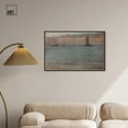 thumbnail image 3 of A Seascape at Sunset 1880s Canvas Coastal Classic Art by Art Remedy, Black Frame, 36" x 24", 3 of 7