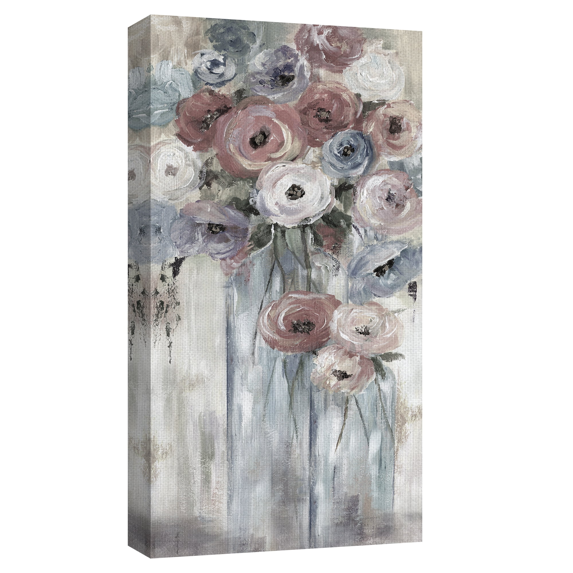 Bottles & Blooms Soft by Nan Wrapped Canvas Painting Art Print