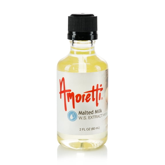Amoretti - Malted Milk Extract Water Soluble 2 oz - Highly Concentrated & Perfect For Pastry, Savory, Brewing, and more, Preservative Free, Vegan, Kosher Pareve, Keto Friendly