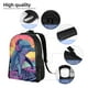 thumbnail image 5 of Disketp Hip-Hop DJ Dolphin Mochila Unisex de Apertura Lateral Completa, Mochila para Laptop para Escuela, Trabajo y Viajes, 5 of 8