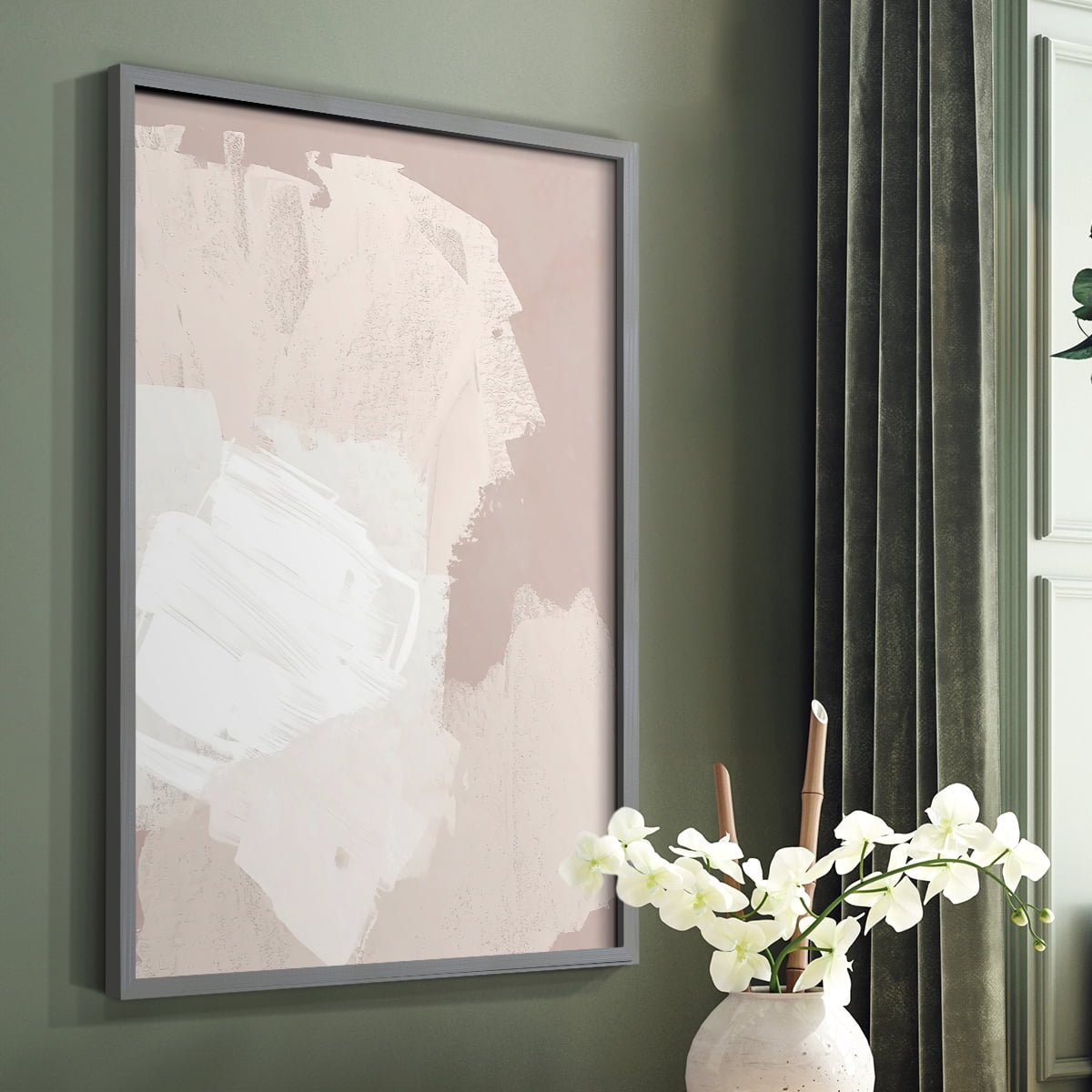 Cloud Slate I in Paper Solid Wood 22 x 28 Framed Print