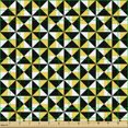 thumbnail image 2 of Ambesonne Glitch Fabric by the Yard Upholstery, Bicolour Abstract Geometric, 3 Yards, Mustard Charcoal Grey, 2 of 5