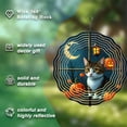 thumbnail image 5 of Metal Hanging Wind Spinners & Chimes - Whimsical Halloween Design with Pumpkins Moon & Birds for Yard & Garden Decor, 5 of 6
