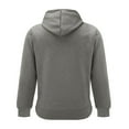 thumbnail image 5 of Clearance Sales Men's Hoodies & Sweatshirts Men's Sports And Fitness Hoodie Solid Color Sweater Slim Fit Brushed Winter Sports Top, 5 of 5