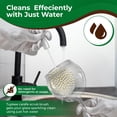 thumbnail image 7 of Tupkee Wine Glass Cleaning Brush  Soft Non-Scratch Foam Bristles  Goblet & Stemware Wine Glass Cleaner Brush for Glassware, Crystal, Bottle, & Mugs  Fits Tupkee 20oz Glass Tumbler  Made in the USA, 7 of 7