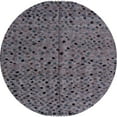 thumbnail image 1 of Ahgly Company Machine Washable Indoor Round Abstract Lavender Purple Area Rugs, 8' Round, 1 of 7