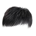 thumbnail image 5 of yotijay Human Hair Toupee Clip Men Short Toppers Hairpiece for Party Covering White Loss, 5 of 9