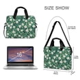 thumbnail image 3 of FORMRS 16" Laptop Bag Carrying Sleeve Case with Handle Travel Shoulder Briefcase, Small White Flowers, 3 of 8