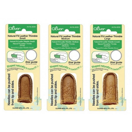 Lenox Thimble - Clover Natural Fit Leather Thimble