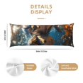 thumbnail image 3 of Vsdgher Playful Dolphins Underwater Body Pillow Cover, Pillowcases with Hidden Zipper Breathable Long Pillow Case (Pillows are not included,20x54 inch), 3 of 7