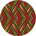 thumbnail image 1 of Ahgly Company Machine Washable Indoor Round Transitional Crimson Red Area Rugs, 4' Round, 1 of 7