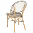 thumbnail image 2 of Safavieh Barrow Wicker Indoor-Outdoor Stacking Side Chair, Grey, Set of 2, 2 of 5