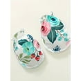 thumbnail image 4 of Zehjuhan Newborn Baby Girl Clothes Hello I'm New Here Letter Romper+Floral Pants+Hat+Headband+Gloves Coming Home Outfits, 4 of 10