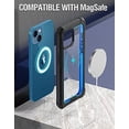 thumbnail image 5 of Poetic Guardian Case for iPhone 13 Mini, Clear Case with Built-in Screen Protector, Blue, 5 of 6